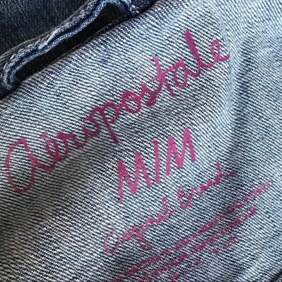 Aeropostale Distressed Cropped Jean Jacket    *J10 - Picture 7 of 8